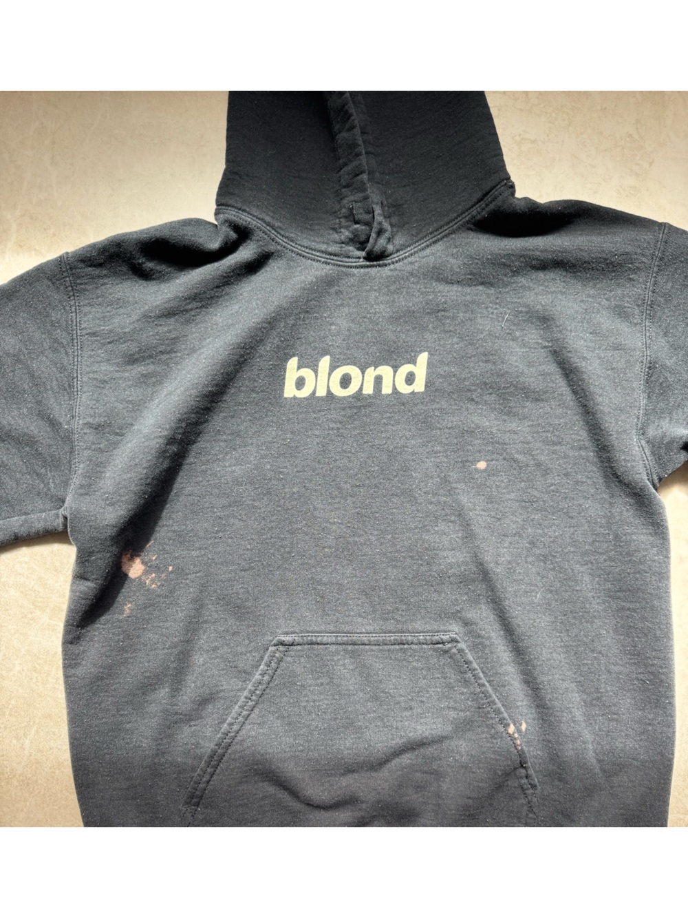 Frank Ocean Black Hoodie with Blond Chest Logo